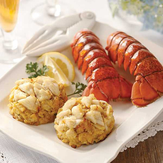 Lobster Tail & Crab Cake Duo SendaMeal.com