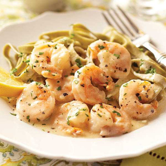 Shrimp Fettuccine Alfredo SendaMeal.com
