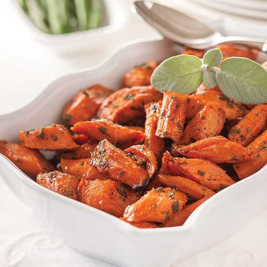 Honey and Sage Roasted Carrots SendaMeal.com
