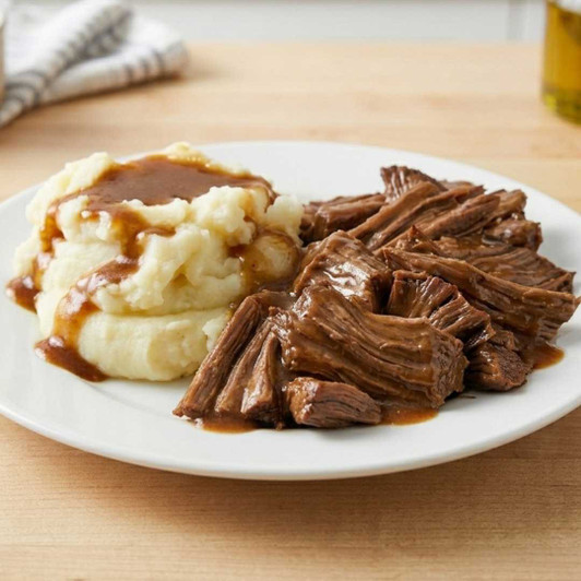 Family Pot Roast & Mashed Potatoes SendaMeal.com View All Meals