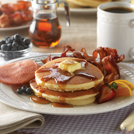 Bacon Lover's Breakfast arranged for serving