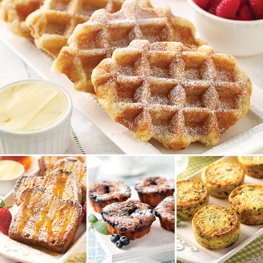 Brunch Classics Collection arranged for serving