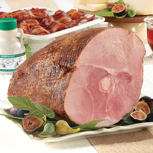 Bone-in ham, bacon, cheddar and maple syrup; pictured mustard is not included