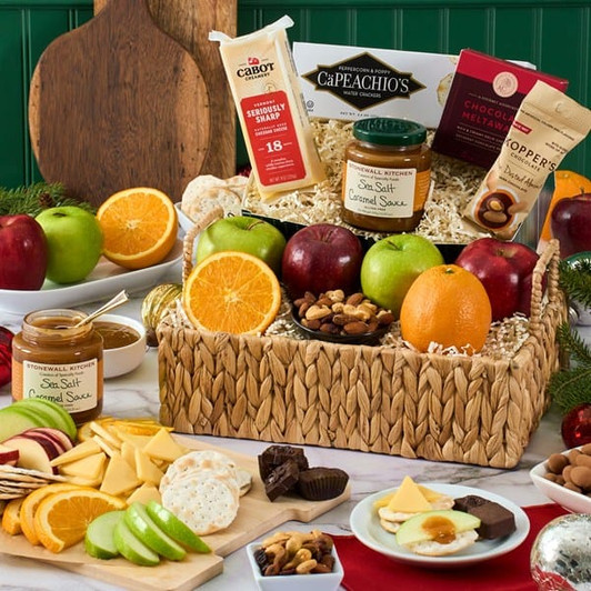 New Year's Abundance Fruit Gift Basket