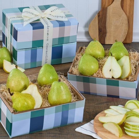 Succulent Pears Fruit Gift Tower
