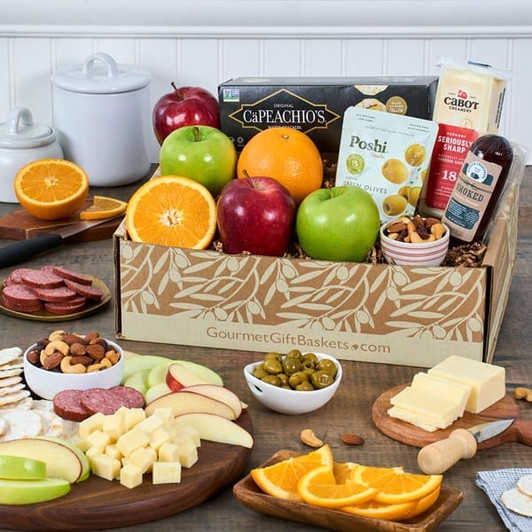 With Sympathy Fruit Gift Box