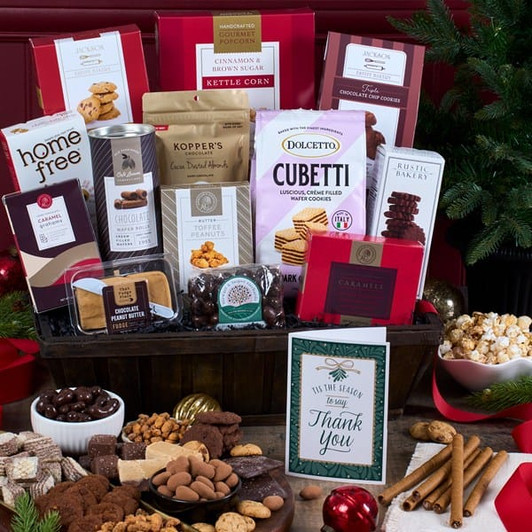 Christmas Chocolates Gift Basket - Deluxe