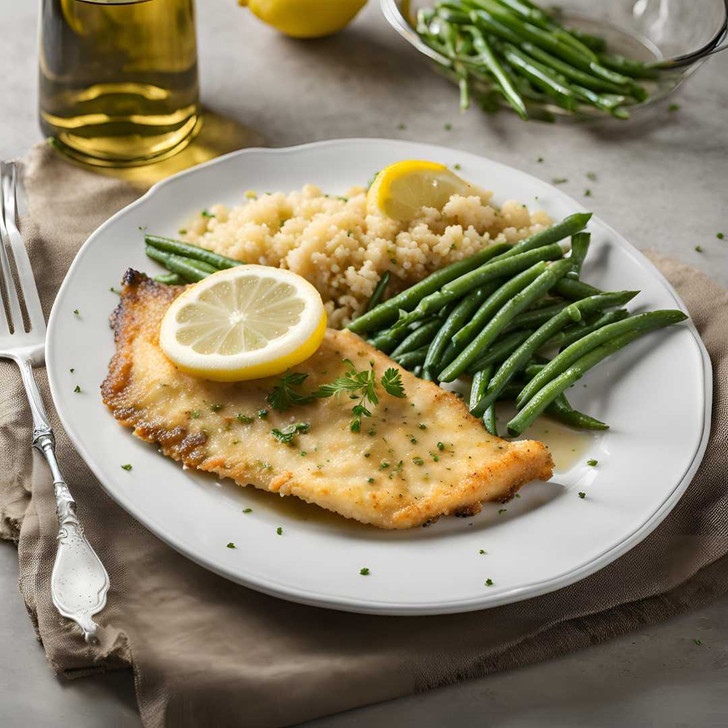Flounder Francaise Dinner