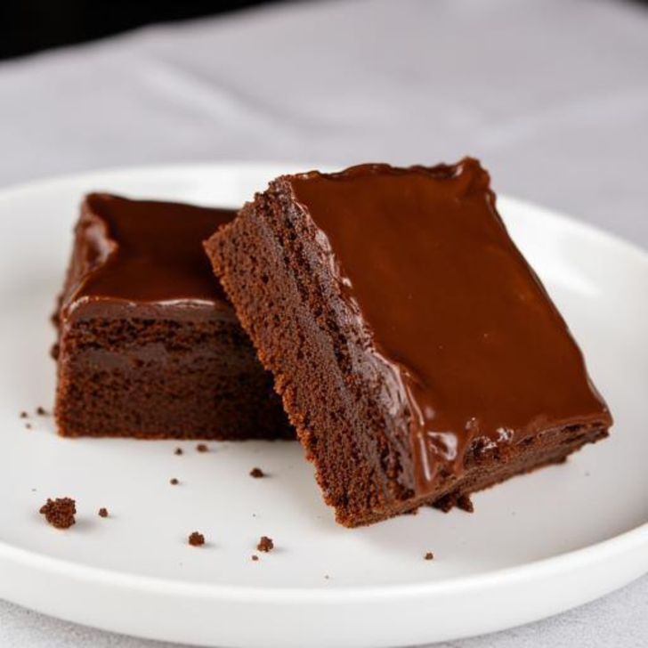 Chocolate fudge brownies dessert included with Chicken Pot Pie Family Dinner