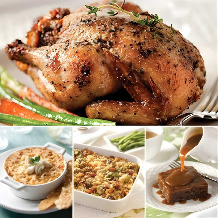 Stuffed Cornish Hen Complete Dinner