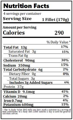 Cedar Plank Salmon Filet SendaMeal.com