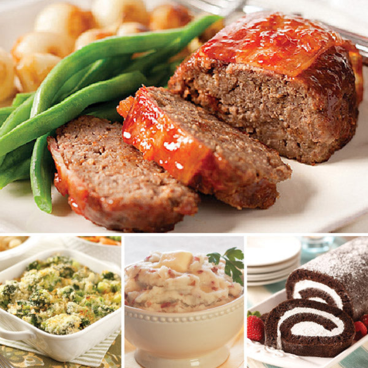 Comfort Food Classic Meatloaf Dinner for Two