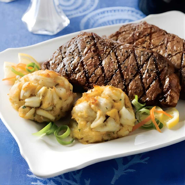 Steak and Crab Cake Dinner for Two SendaMeal.com