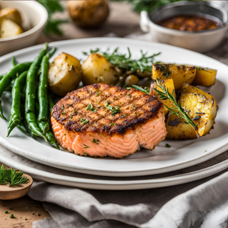 Salmon Burger | Special Diet Special Diets SendaMeal.com
