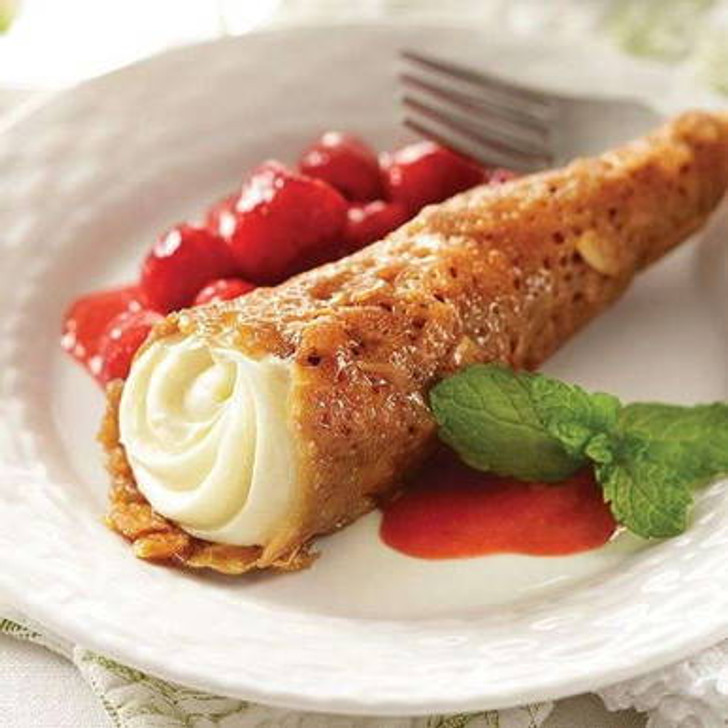 Cheesecake Praline Cones View All Meals SendaMeal.com
