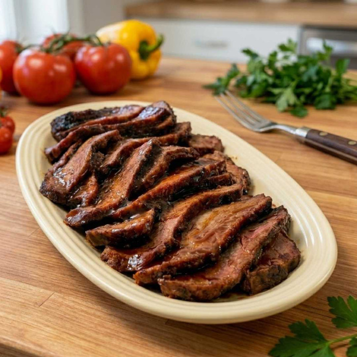 BBQ Sliced Brisket Comfort Dinner for Four SendaMeal.com View All Meals