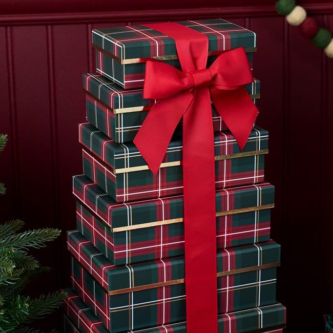 Season's Greetings Gift Tower