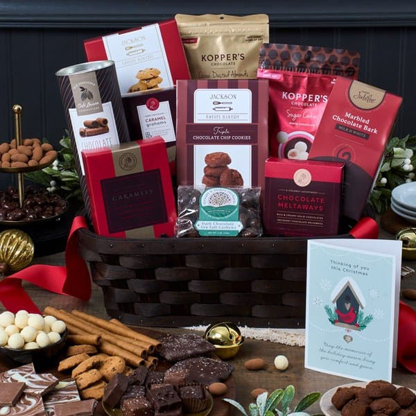 Christmas Chocolate Gift Basket