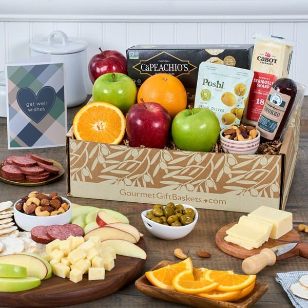 Get Well Fruit Snack Gift Box