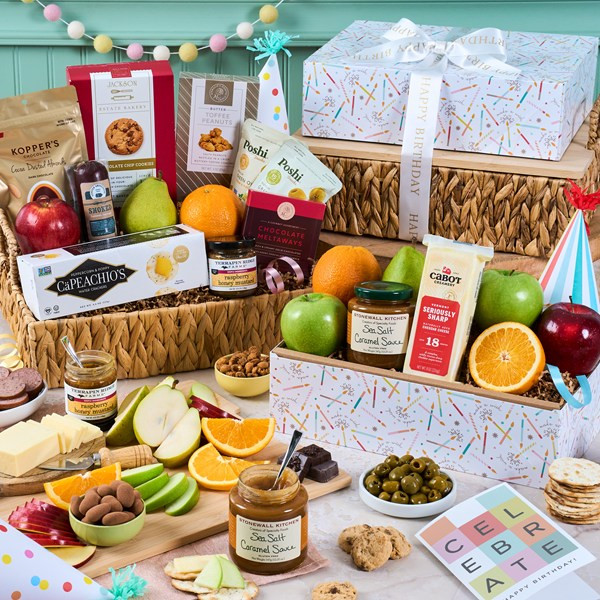 Happy Birthday Bountiful Fruit Basket