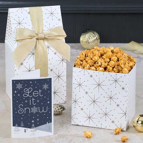 Classic Christmas Caramel Popcorn Gift