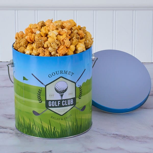 Golf Mixed Cheddar and Caramel Popcorn Tin