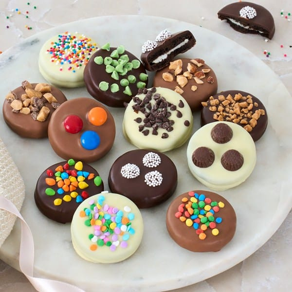 Gourmet Chocolate Dipped Oreo Cookies Dozen