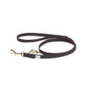 Julius-K9 Color & Grey Super-Grip Leash Black-Grey Width (1/2" / 14mm) Lenght (3ft/ 1 m) With Handle, Max for 66lb/30 kg Dog