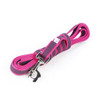 Julius-K9 Color & Grey Super-Grip Leash Pink-Grey Width (0.7"/ 20mm) Length (10ft / 3 m) With Handle, Max for 110lb/ 50 kg Dog