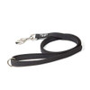 Julius-K9 Color & Grey Super-Grip Leash Black-Grey Width (0.7" / 20mm) Length (4ft / 1.2 m) With Handle and O ring, Max for 110lb/ 50 kg Dog