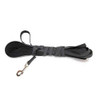 Julius-K9 Color & Grey Super-Grip Leash Black-Grey Width (0.7" / 20mm) Length (49ft / 15 m) With Handle, Max for 110lb/ 50 kg Dog