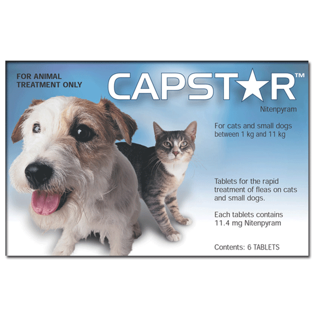 Capstar Tablets for Cats and Small Dogs 0.5-11kg (2-24lbs)