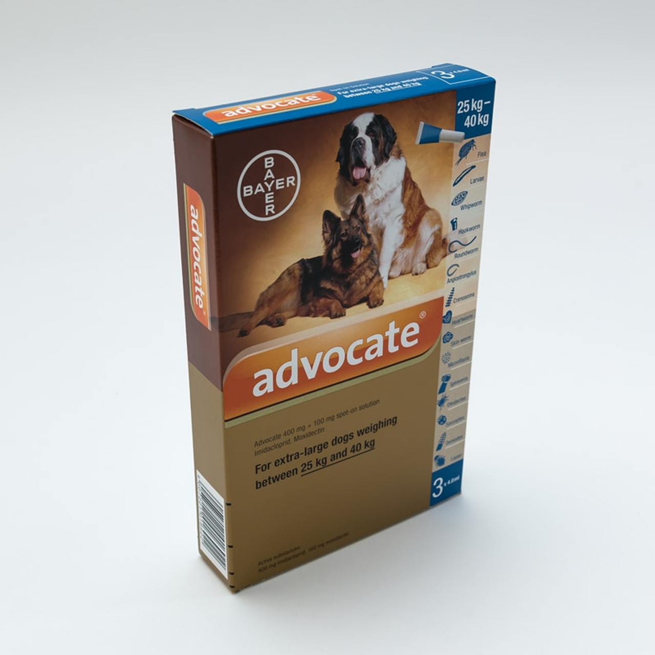 Advocate X Large Dogs Over 25Kg  3 Pack