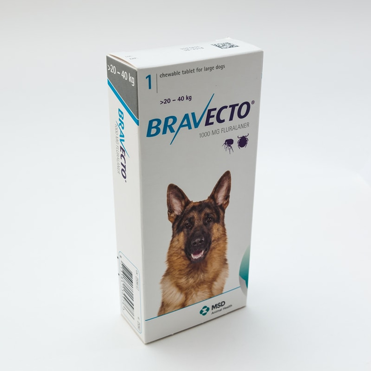 Bravecto 1000mg for Large Dogs 20-40kg (44-88lbs)