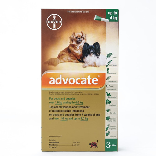 Advocate for dogs and puppies below 4kg (8.8 lbs), 3 Pack