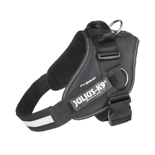 Julius-K9 IDC-Powerharness For Dogs With Siderings "Julius-K9" Illuminated Hook & Loop Patches Size: 2, Black