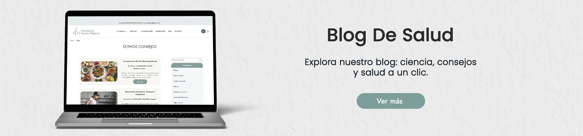 Blog en Farmacia Nacho Migoya