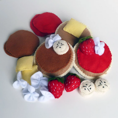 Handmade Felt Pancake Set