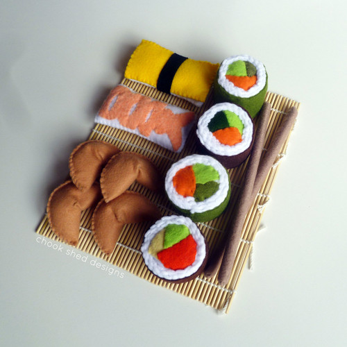 Handmade Felt Sushi Pack
