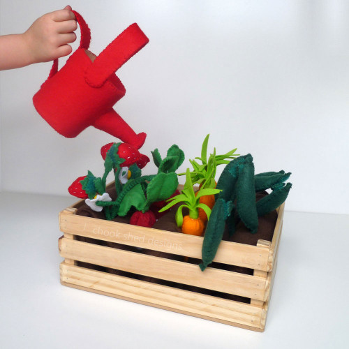 Handmade Felt Veggie Garden