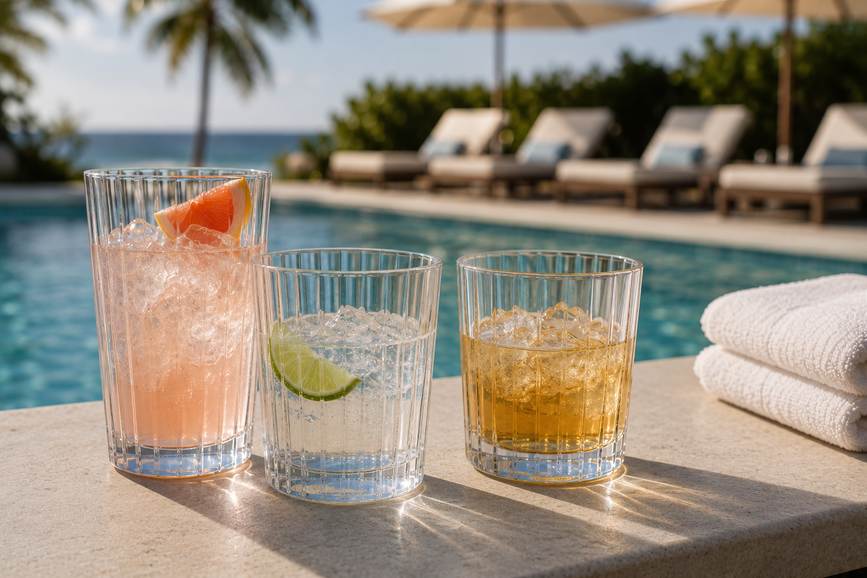 Acrylic Drinkware Reduces Hotel Accessory Breakage, and Enhances Style