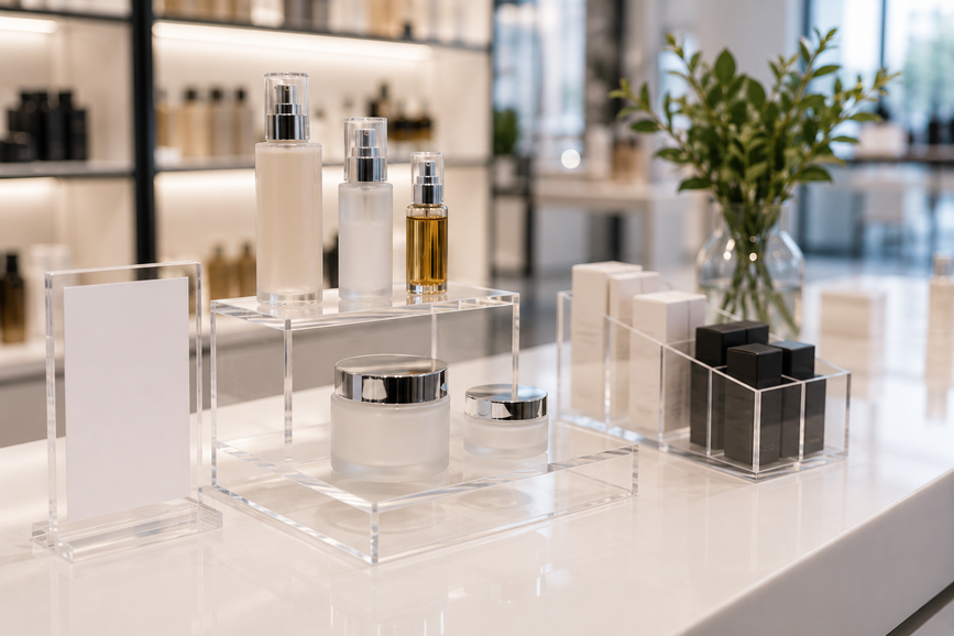 Acrylic for Retail: Custom Displays and Merchandising Fixtures That Sell