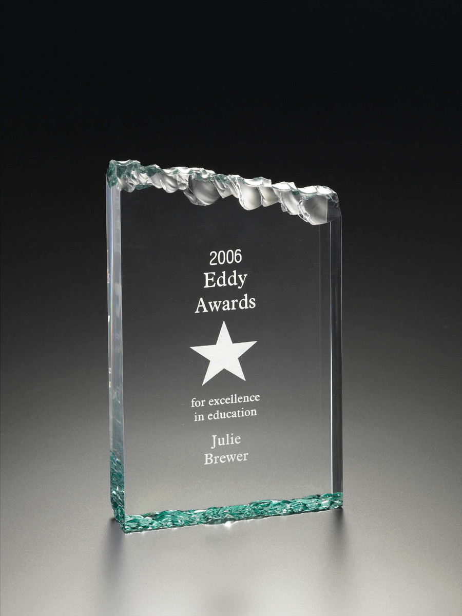  ETCHING ICEBERG-TOP RECTANGLE AWARD