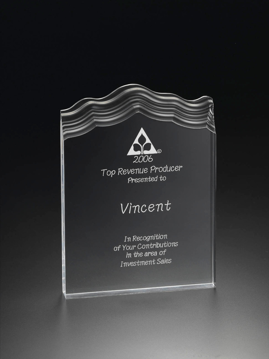  WAVY-TOP RECTANGLE AWARD