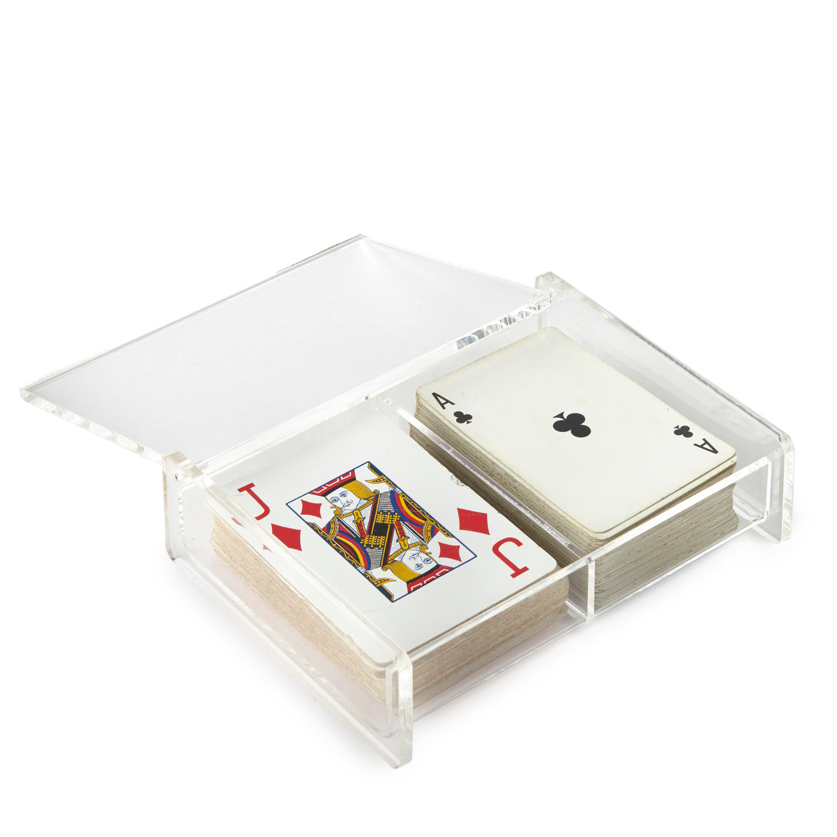  TWO PLAYING CARDS BOX