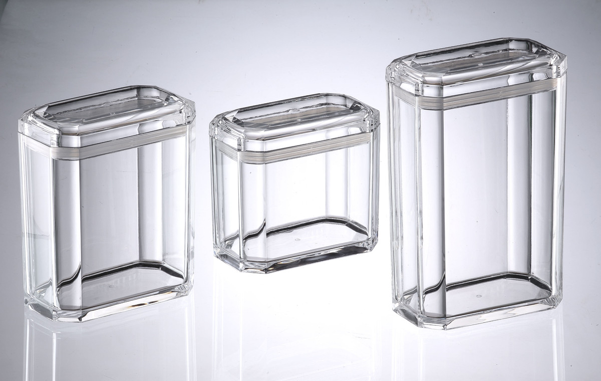  37OZ FACETED CANISTER