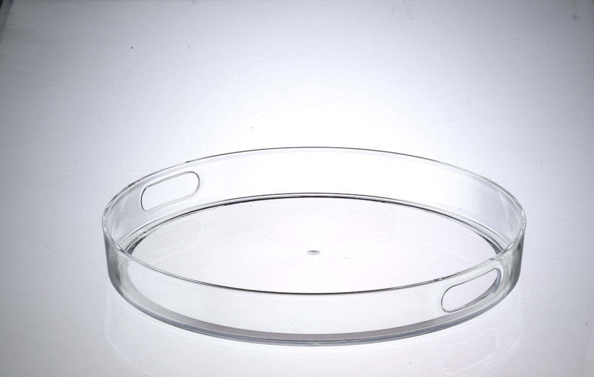  15" ROUND TRAY WITH HANDLES