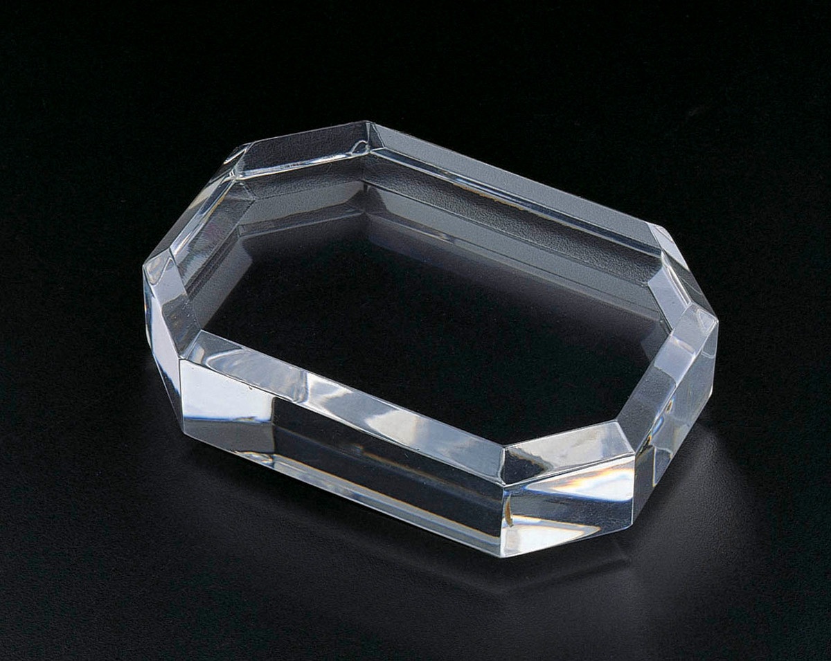  OCTAGON BEVELED EDGE PAPER WEIGHT