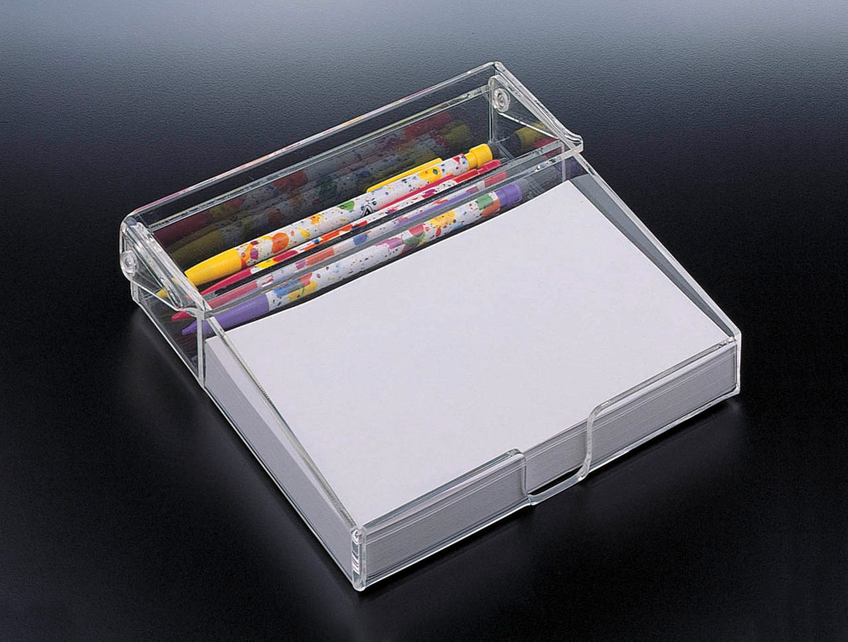  4 x 6 MEMO PAD HODLER W/ PEN COMPARTMENT (W/ PAPER)