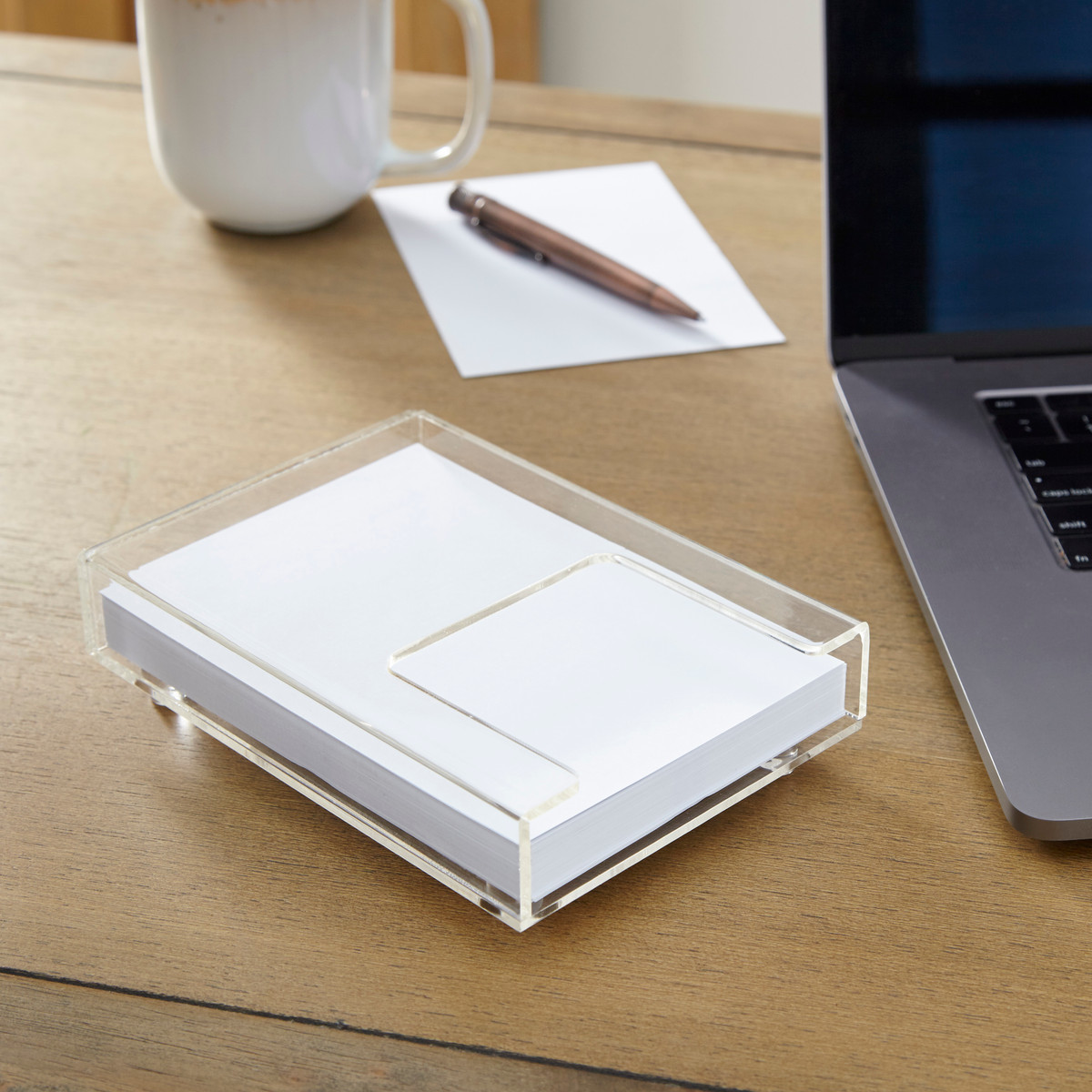  4 x 6 ELEGANT MEMO PAD HOLDER (W/ PAPER)